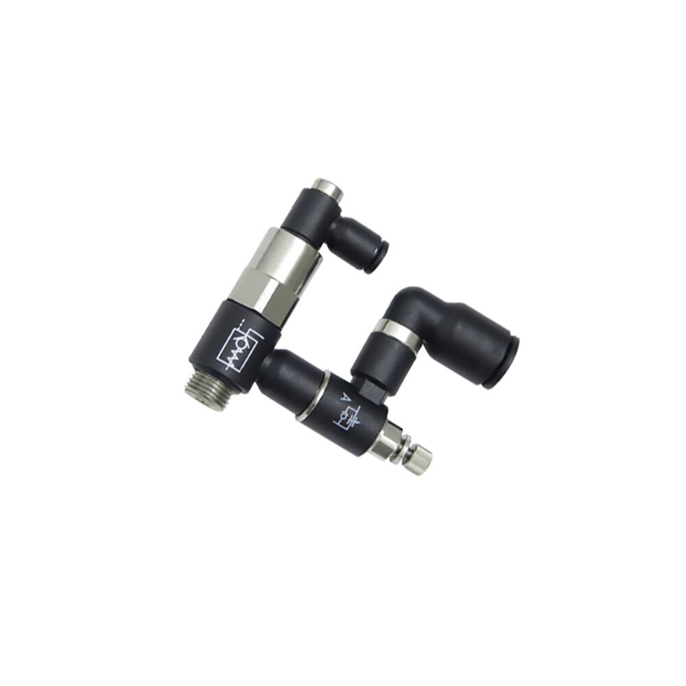 Parker Legris Piloted Non-Return Valve c/w Flow Regulator Exhaust 8mm - 3/8"Bspp Male