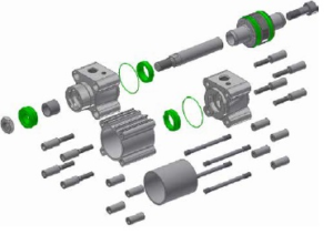 Parker P1F Series ISO 15552 STD Temp Complete Seal Kit 160mm