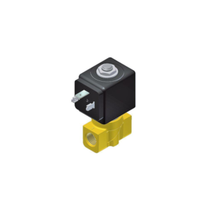 Parker Lucifer General Purpose 2/2 Brass Valve Direct Operated 1/8"Bsp N/C PCTFE Orifice 1.5mm - No Coil - Coil Group 2.0