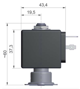Parker Lucifer 2/2 Stainless Steel - Liquipure Valve for Beverage Dispensing Direct Operated Sub-Base N/C Ruby Orifice 3mm - No Coil - Coil Group 2.0
