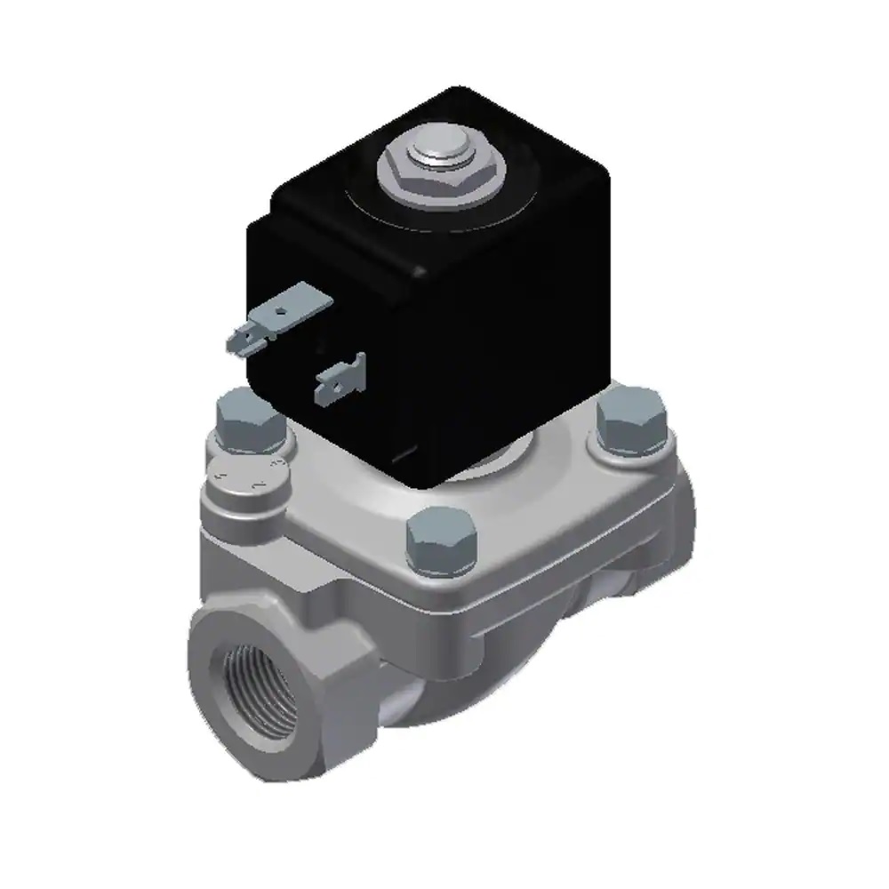 Parker Lucifer General Purpose 2/2 316L Stainless Steel Valve Magnalift 3/8"Bsp N/C FKM Orifice 15mm - No Coil - Coil Group 2.0