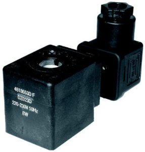 Parker Lucifer 32mm Miniwatt Coil 24Vdc Class F. Form A. IP65. Coil Group 6.0 - W/O Din Plug
