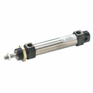 Parker P1A Series ISO 6432 20mm Bore x 50mm Stroke Mini Round Cylinder Single-Acting STD Temp c/w Magnet Non-Adj Cushion