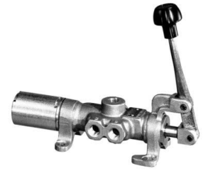 Parker M0 Series 4/2 3/4"Npt Lever / Spring-Return Manual Valve Brass HIGH Temp