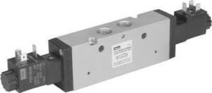 Parker Viking Lite Series 5/2 3/8"Bspp Double Solenoid Directional Control Valve STD Temp (22mm) - NO COIL