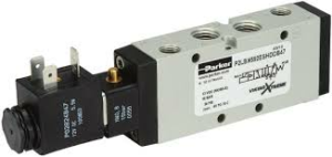 Parker Viking Extreme Series 5/2 1/2"Bspp Single Solenoid / Spring Return Directional Control Valve STD Temp (22mm) - NO COIL