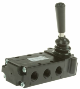Parker B43/53 Series 5/3 1/4"Bspp Lever / Lever Detent Vented Centre Manual Valve HIGH Temp