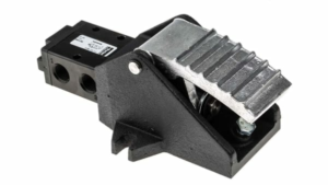 Parker B43/53 Series 5/2 1/4"Bspp Single Foot Pedal / Spring Return Manual Valve HIGH Temp