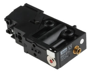 Parker PS1 Series 3/2 N/C 6mm Electro-Pneumatic Module - NO COIL — The PS1E series valve is an internal air piloted stacking style valve with plug-in coils.