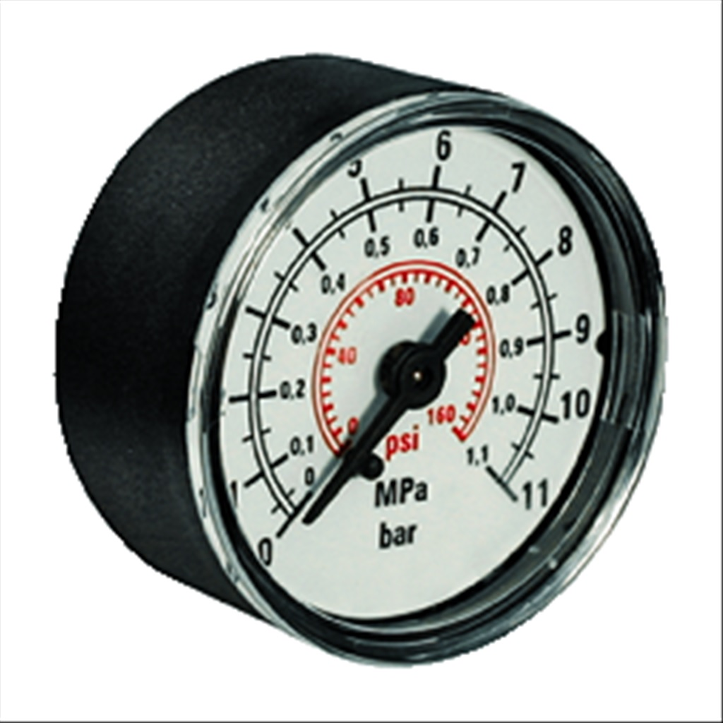 Parker Global P32 & P33 50mm Round 1/4" Centre back mount 0-11Bar Gauge