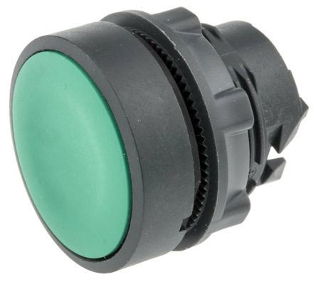 Parker PXB Series Operating Head Flush Spring Return Pushbutton Green