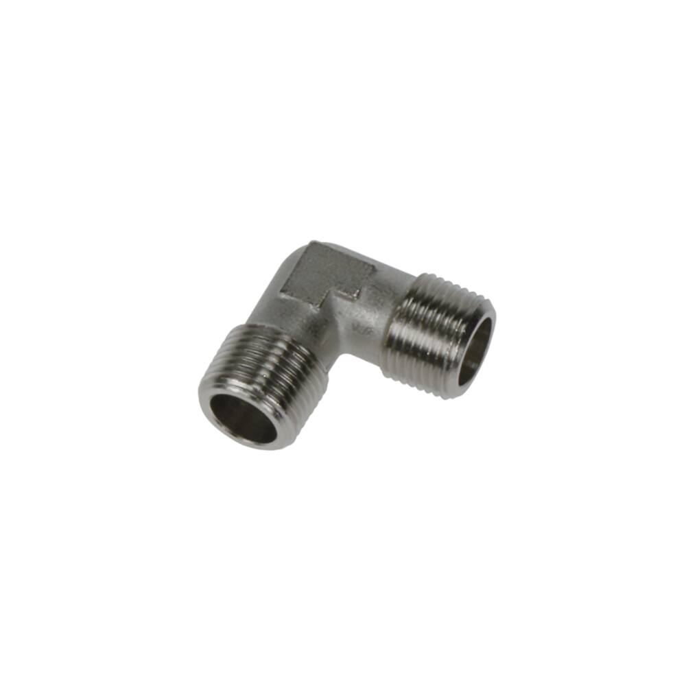 Parker Legris Nickel-Plated Brass 1/8"Bspt Male Equal Stud Elbow