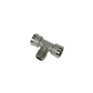 Parker Legris Nickel-Plated Brass 1/8"Bspt Male - 1/8"Bspp Female Stud Branch Tee