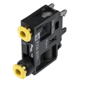 Parker PXB Series 3/2 4mm N/C Valve Plunger / Spring Return 60Nl/min - Swivel connection