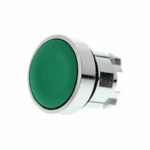 Parker PXB Series Flush Spring Return Pushbutton Metal Operating Head - Green