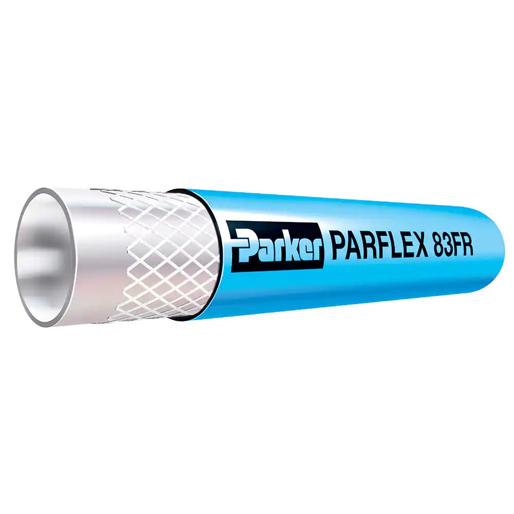 Parker Duragard General Purpose Polyurethane ID 1/4" 6.3mm - Red - 152.4m Reel — Flame Resistant 83FR Polyurethane Hose is Parker’s most durable, multipurpose flame retardant hose for air and