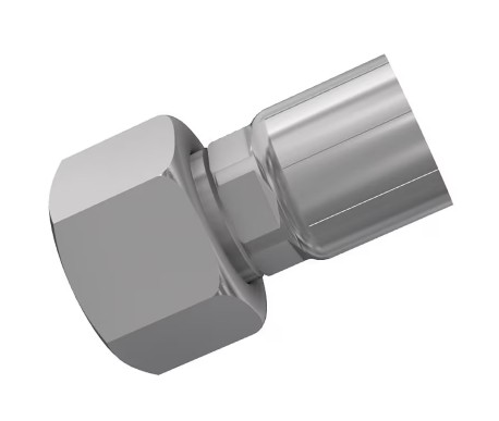 Parker 48 Series Female – JIC 37° SAE 45° Dual Flare Swivel – Straight - Hose ID 3/8" - Steel
