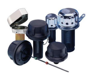 Parker AB Series Metal Filler Breather Filter Element 40µm Strainer 3‑hole Glass‑filled Nylon Cap G3/4 Thread