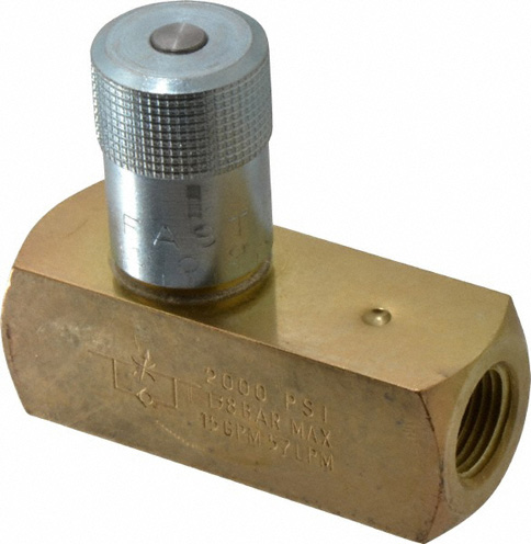 Parker F Series In-Line Flow Control Valve - 1-1/4" NPTF Female - Steel