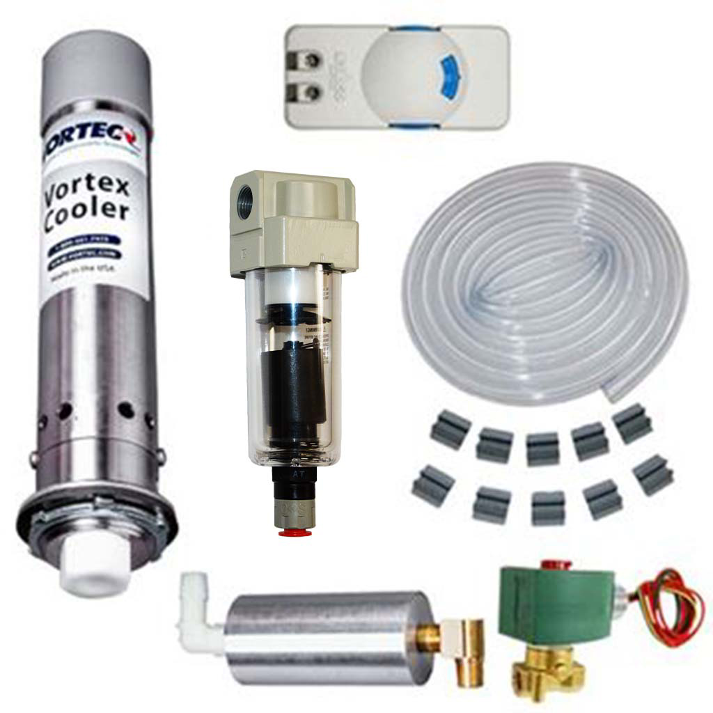 ITW Vortec Electric Vortex Cooler with Thermostat. NEMA 4X (Stainless Steel). Part No: 747SS