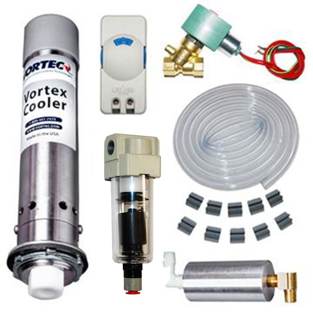 ITW Vortec Electric Vortex Cooler with Thermostat. NEMA 4X (Stainless Steel). Part No: 797SS-35H