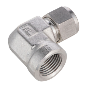 Parker Instrumentation Female Elbow - 1/2" NPT - 1/2" NPT - 316 Stainless Steel