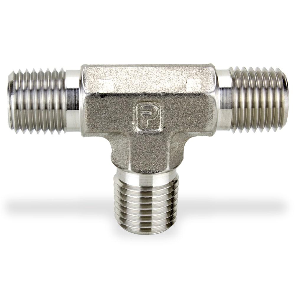 Parker Instrumentation Male Tee - 1/4" - 1/4" - Stainless Steel