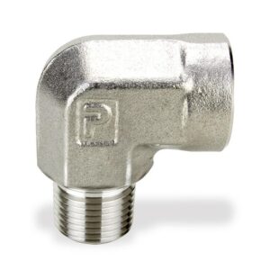 Parker Instrumentation Street Elbow - 1/4" NPT - 1/4" NPT - 316 Stainless Steel