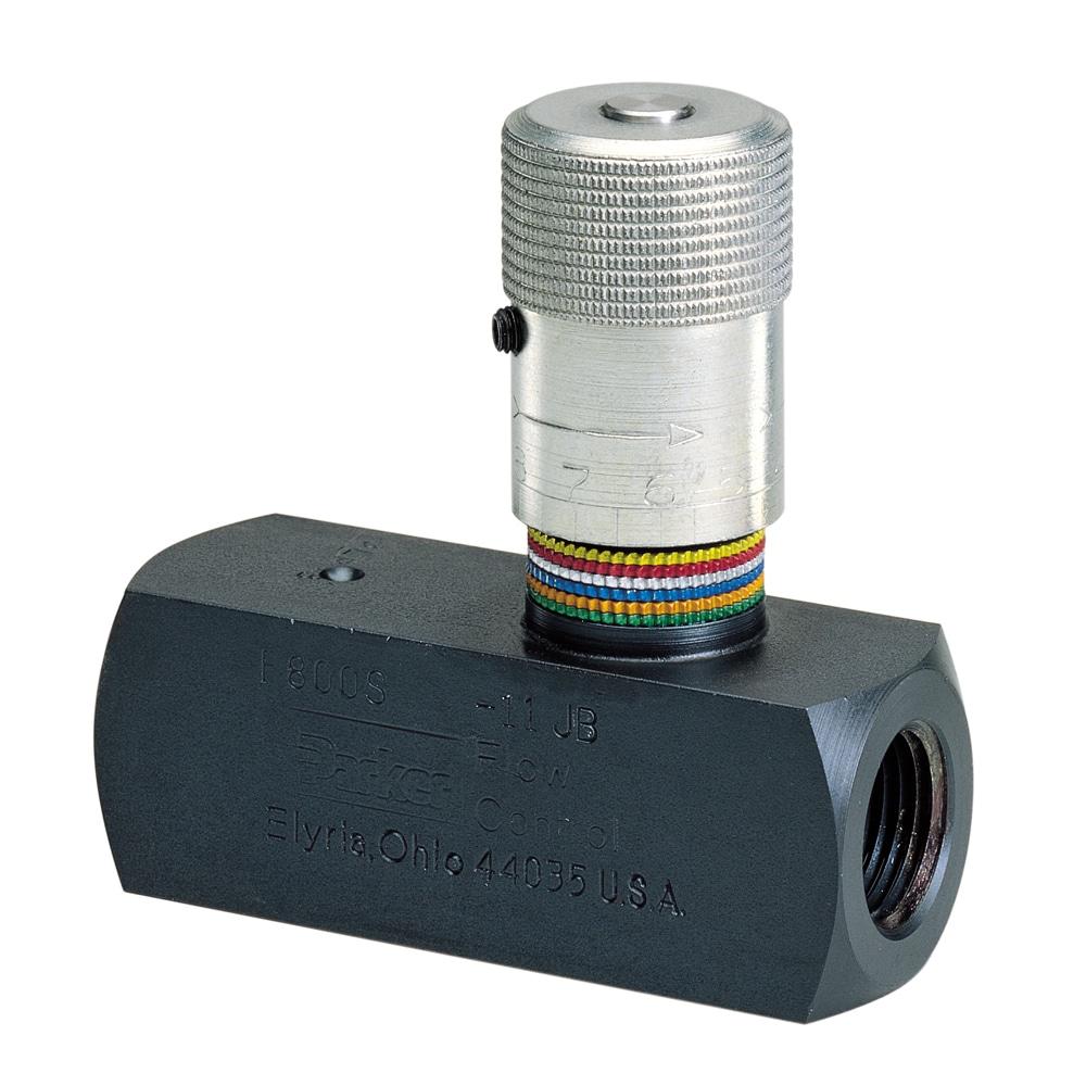 Parker F Series In-Line Flow Control Valve - 1-1/4" NPTF Female - Steel