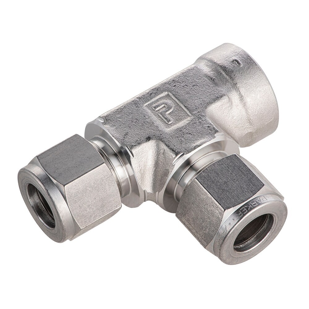 Parker Instrumentation a lok npt female run tee zm