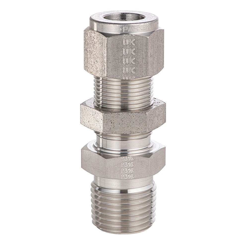Parker Instrumentation a lok npt male bulkhead connector zm