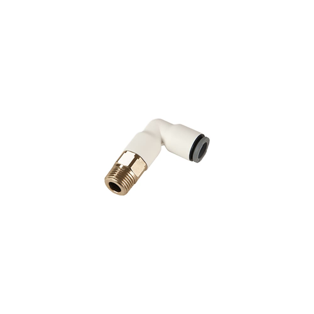 Parker Legris Liquifit Male Stud Elbow - Nickel-Plated Brass Adaptor